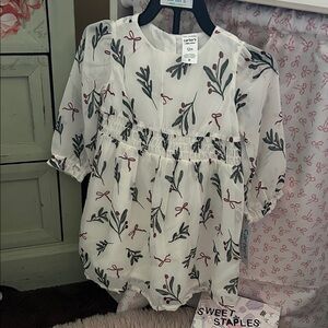 🎀Carters Floral Bow Coquette 12 month Baby Toddler